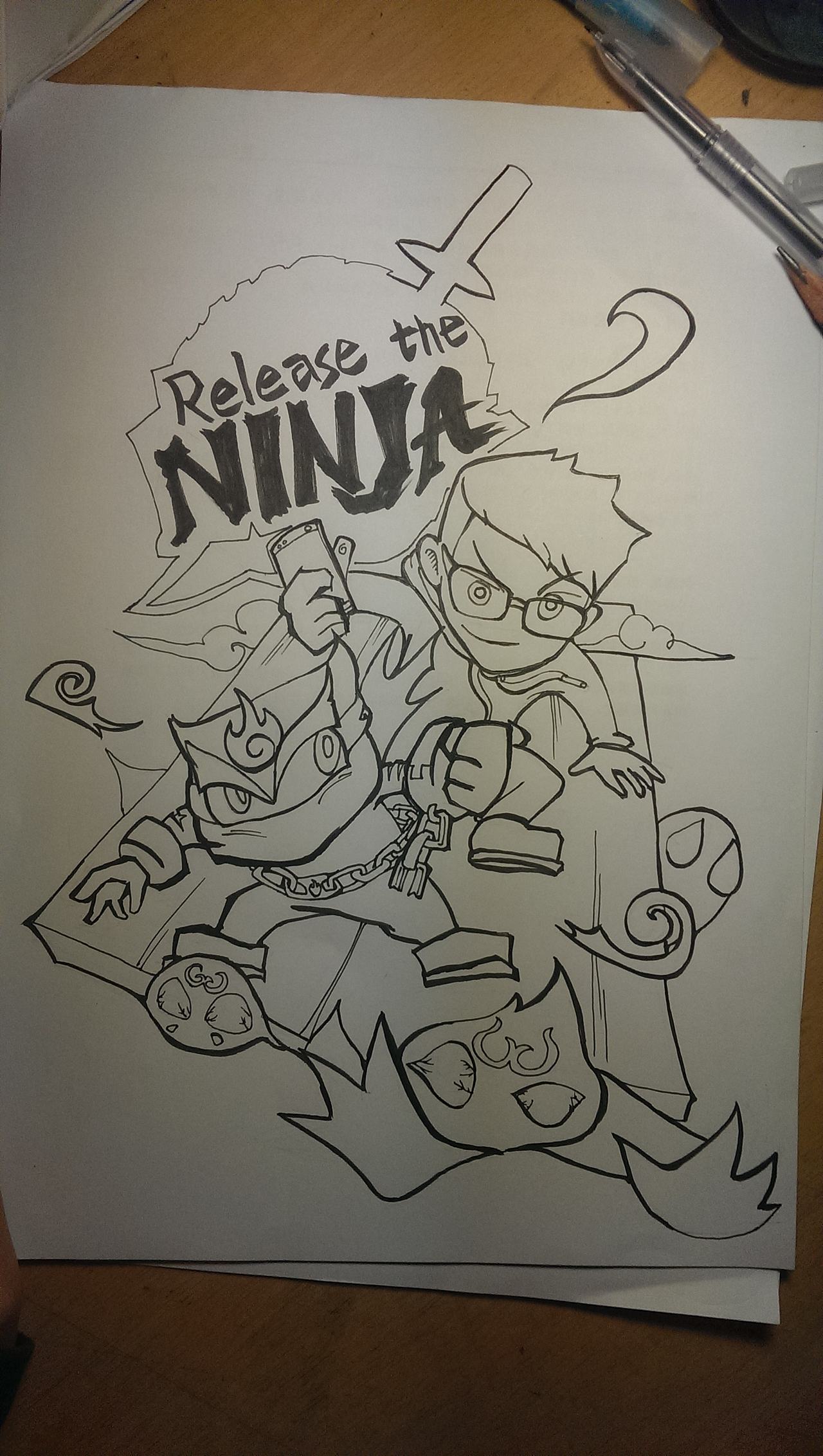 给Release The Ninja（图ZMzE3MzQ3OTI=） - 艺术插画 - 站酷设计师Ashur煜宸原创素材 - 站酷ZCOOL