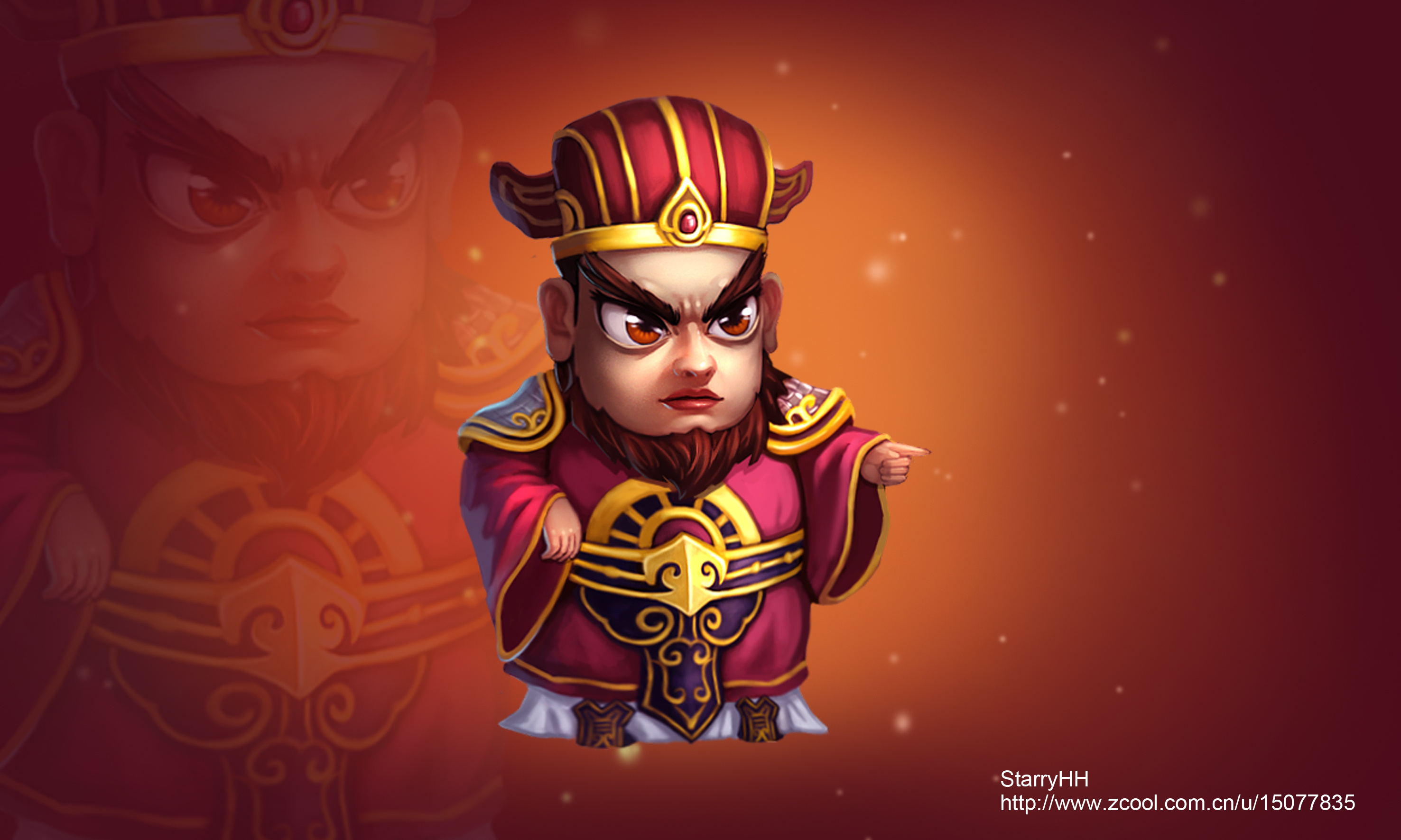 q版三国人物原画设计