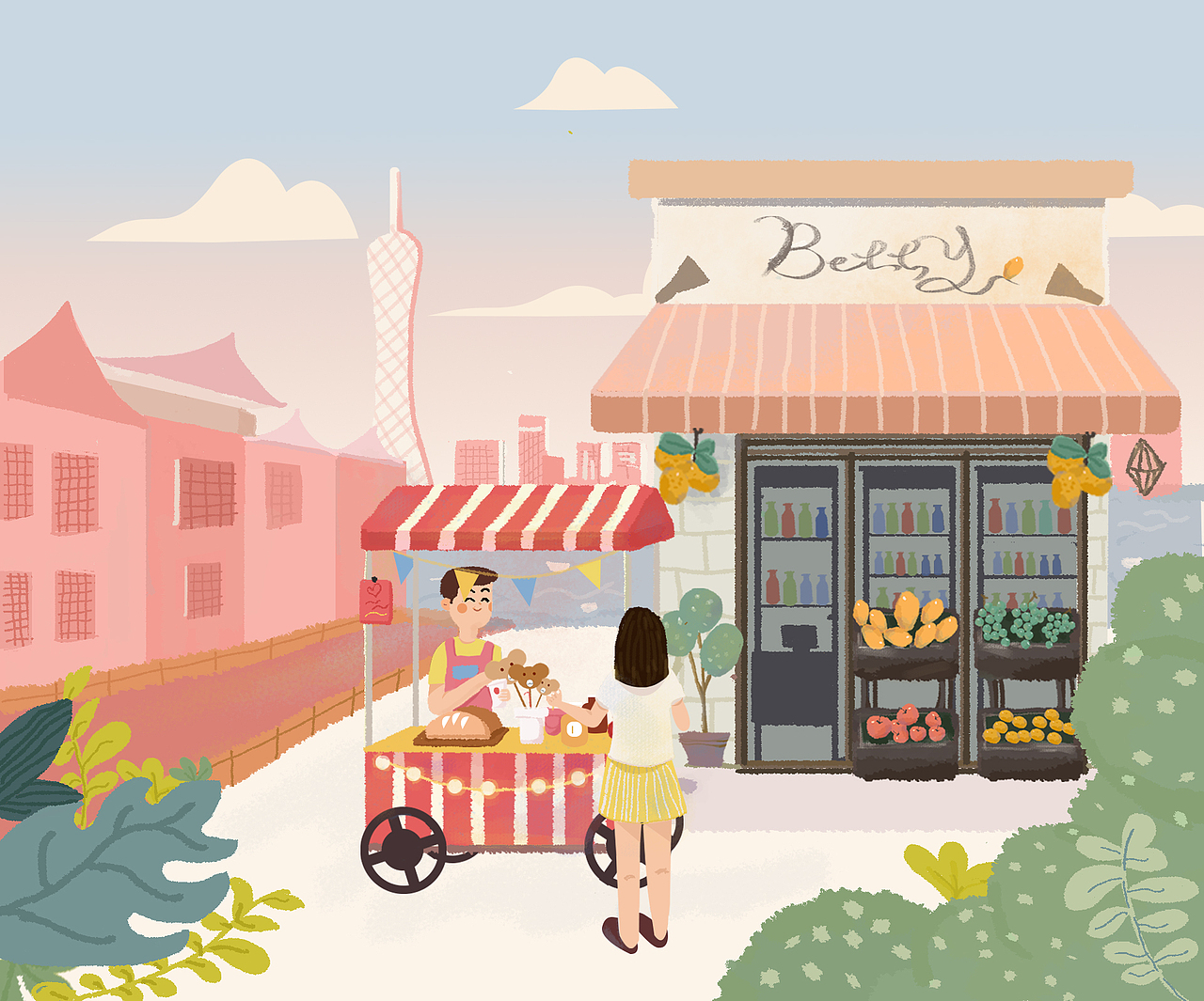 插画（图ZMTY3Mjc3NTAw） - 创作习作 - 站酷设计师Betty君原创素材 - 站酷ZCOOL