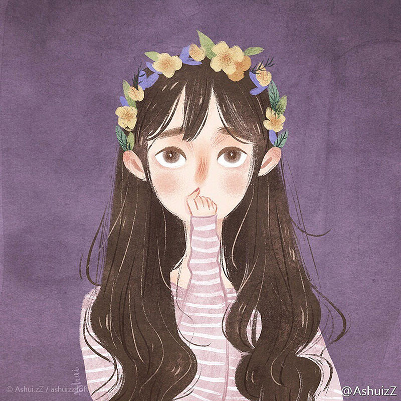 有一种风叫少女风【6P】（图ZOTI0MjYyMzY=） - 创作习作 - 站酷设计师Ashui啊睡原创素材 - 站酷ZCOOL