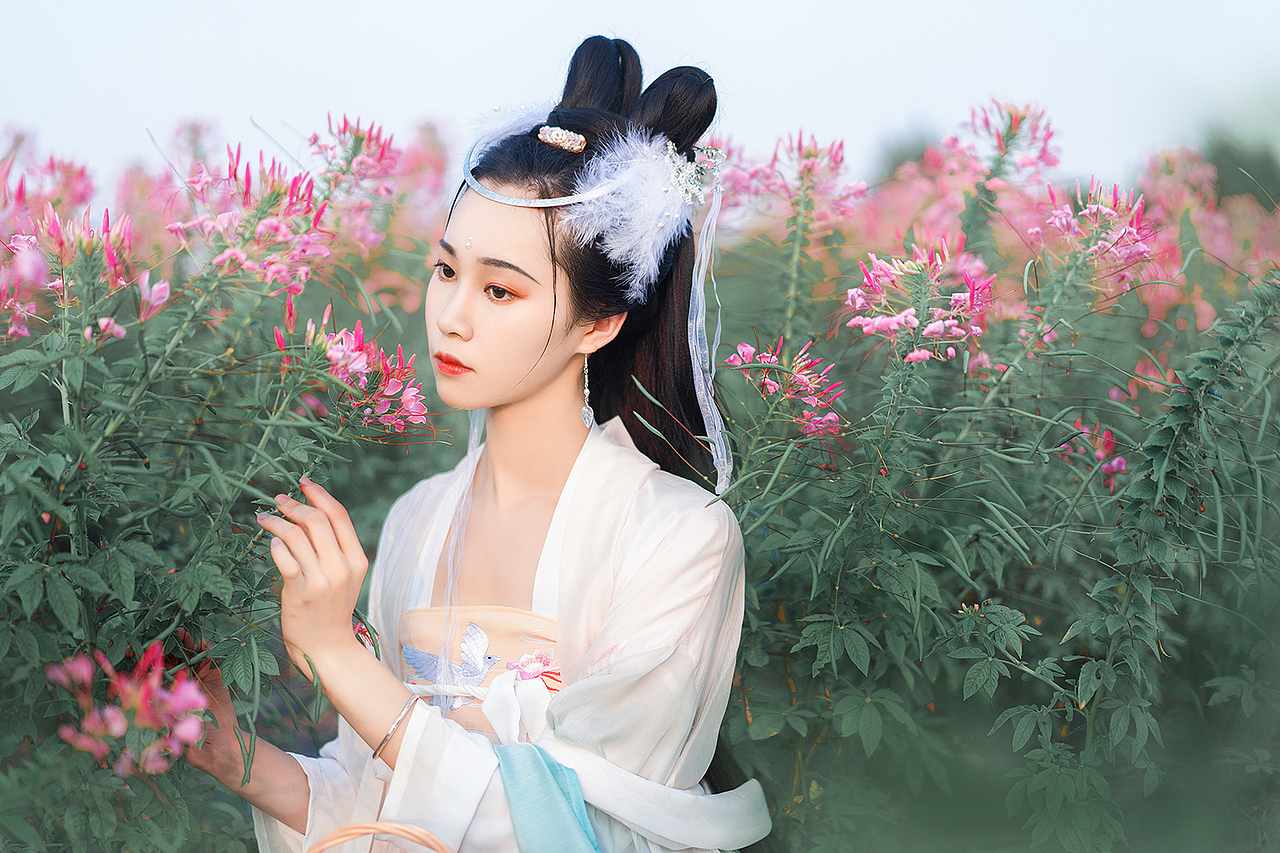 蓝の花仙 古风汉服摄影