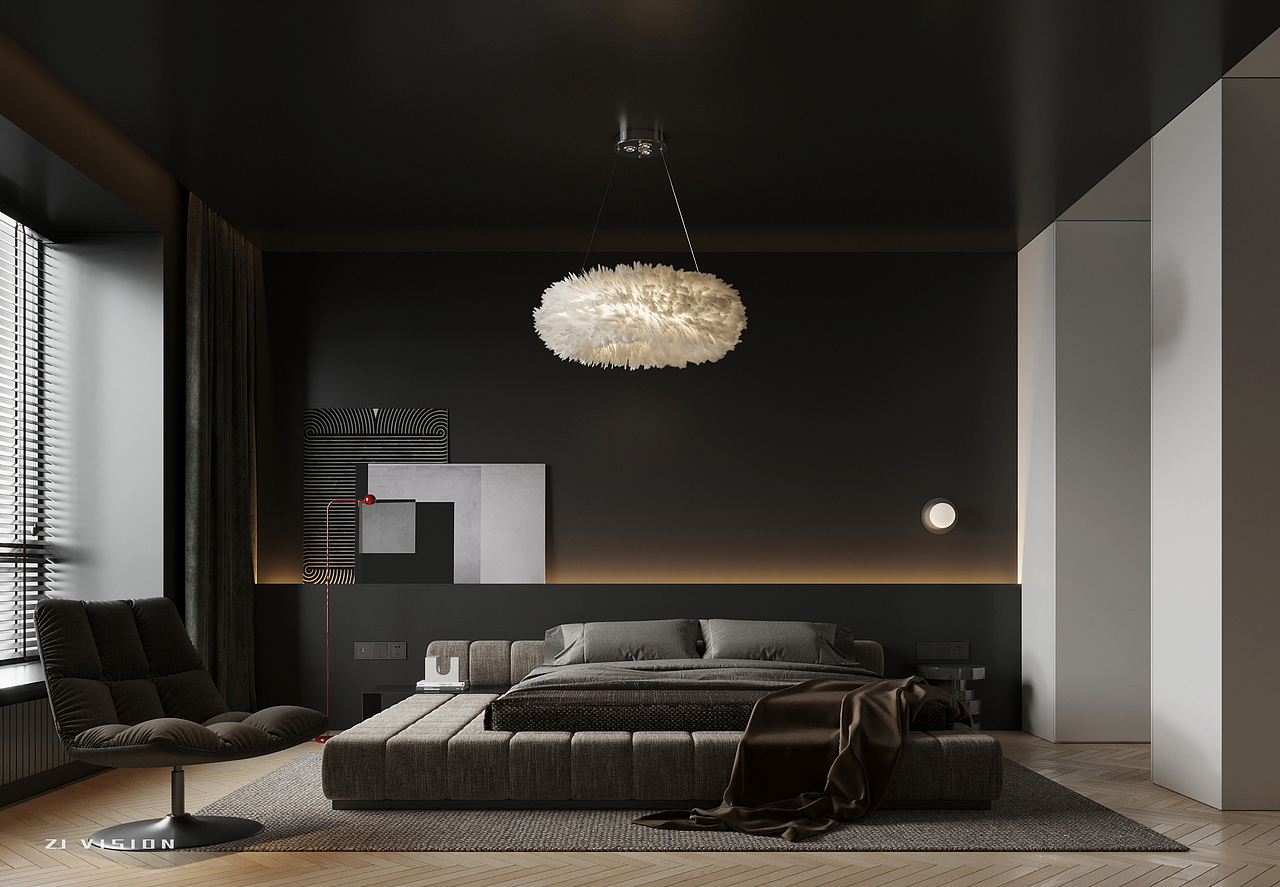 现代风卧室表现