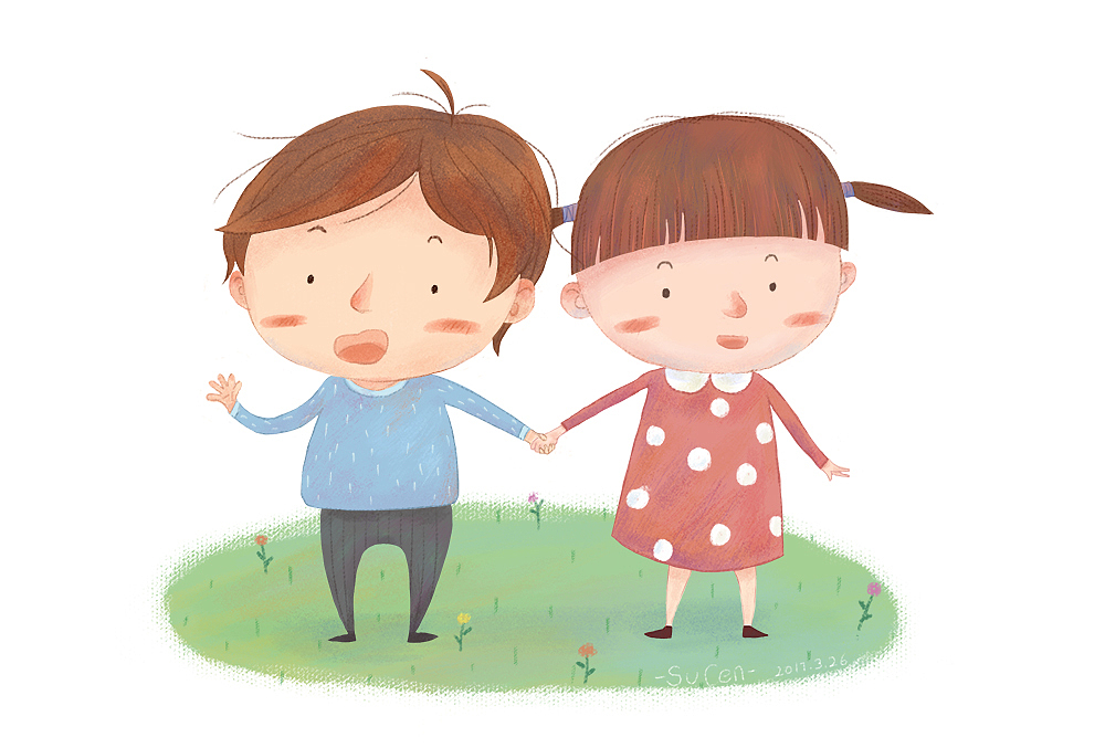 两个小朋友