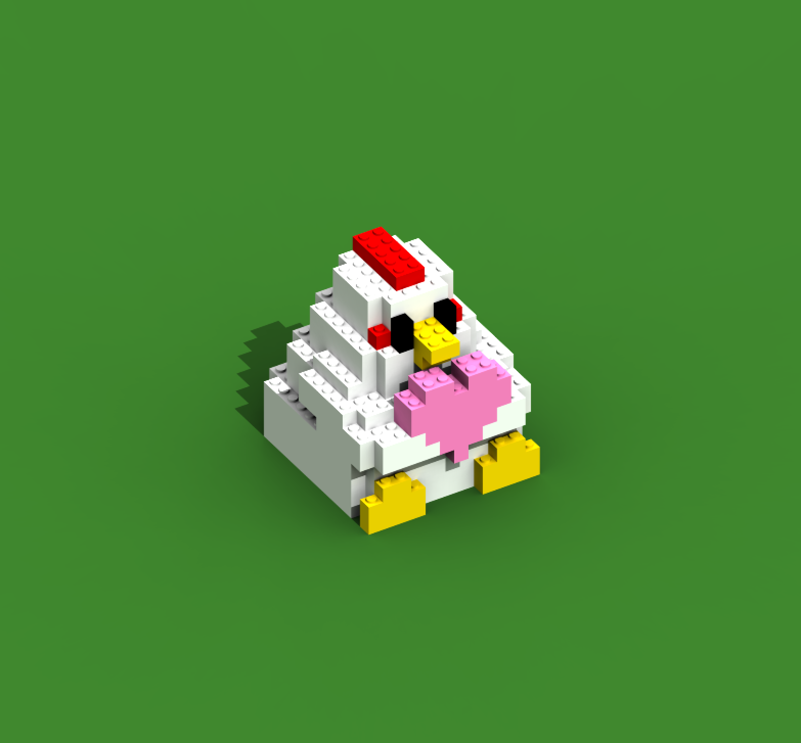 magicavoxel像素小鸡