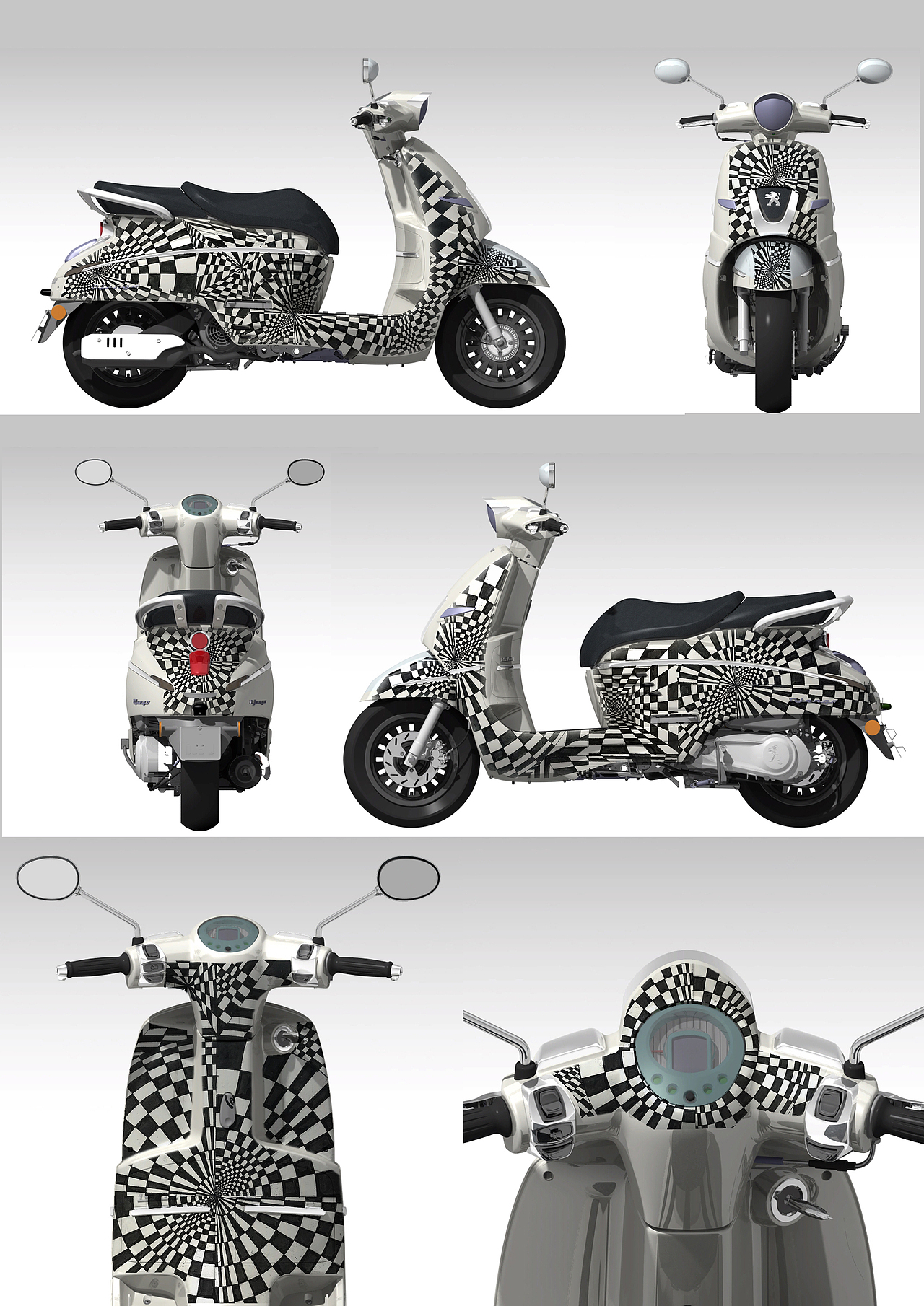 标志摩托车涂鸦大赛二等奖作品（图ZMjQ0MjE1MzI4） - 新锐潮流插画 - 站酷设计师王志磊1999原创素材 - 站酷ZCOOL