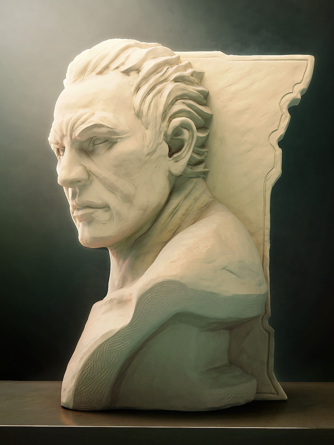 半身石膏头像
