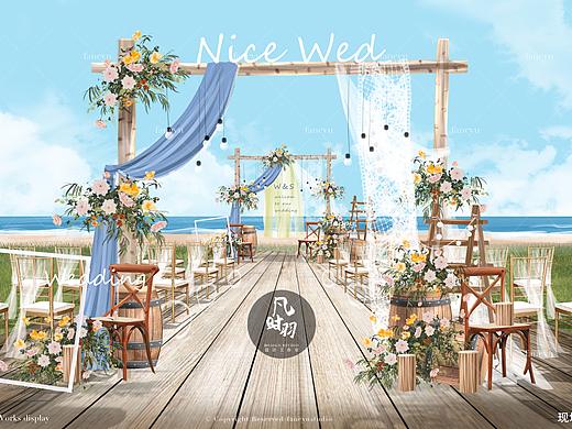 婚礼手绘 | 电脑ps 「盛夏光年」