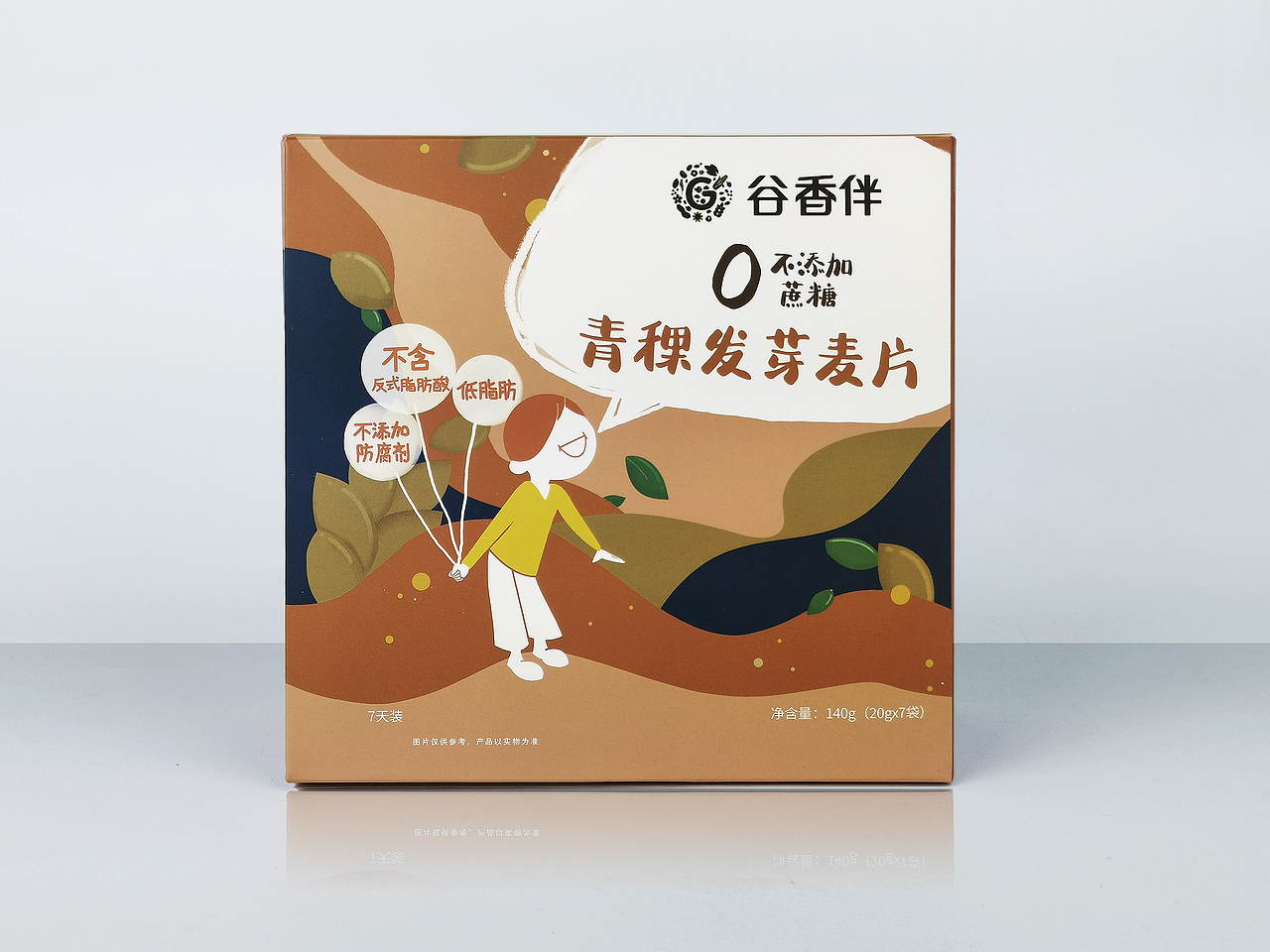 谷相伴麦片包装