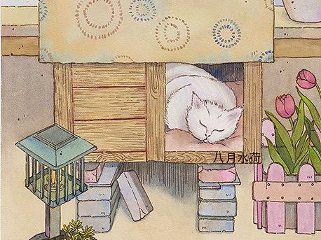 一只猫咪舒适的窝（个人主页-ZNTYyNzc5NDg=） - 创作习作 - 站酷设计师八月水荷原创素材 - 站酷ZCOOL