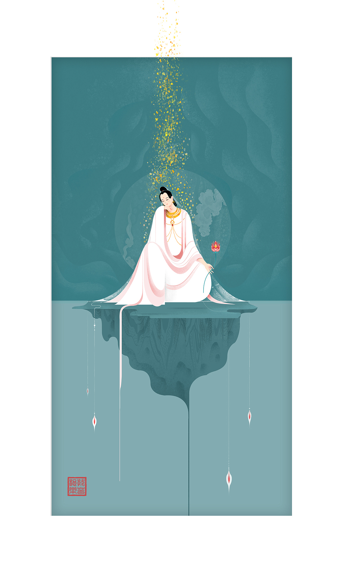 施药观音像（图ZMTk3NTgzNzQ4） - 创作习作 - 站酷设计师娇子的城原创素材 - 站酷ZCOOL