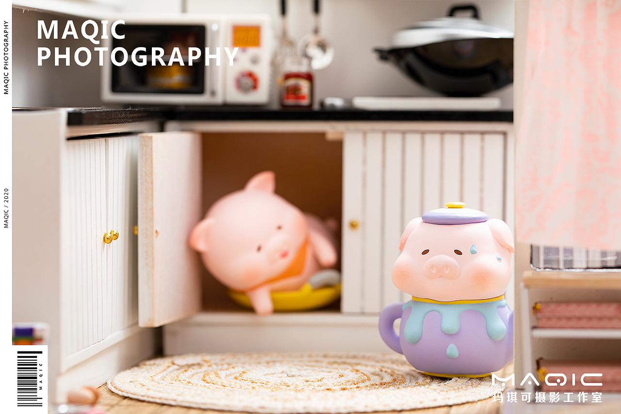 萌趣X玛琪可——「煎熬の猪可可」厨房系列潮玩盲盒