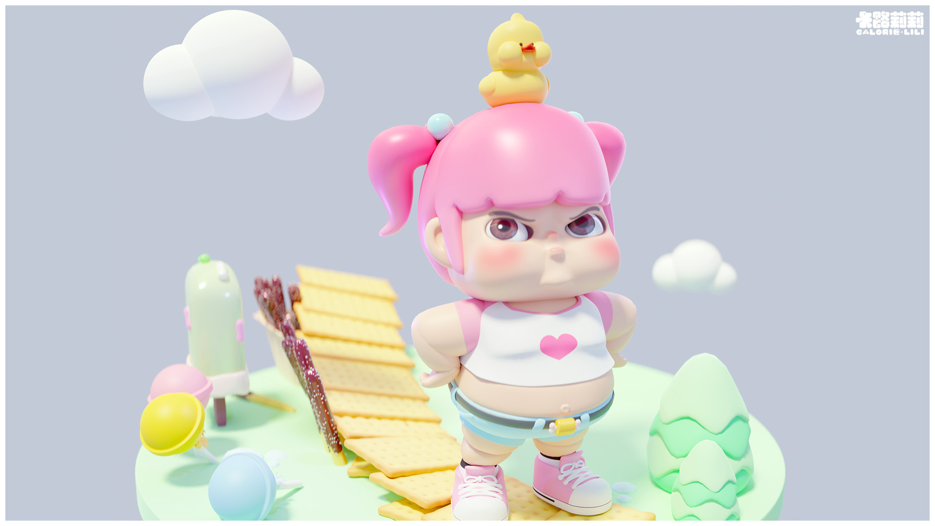 潮玩|酷甜小胖妞诞生记-卡路莉莉