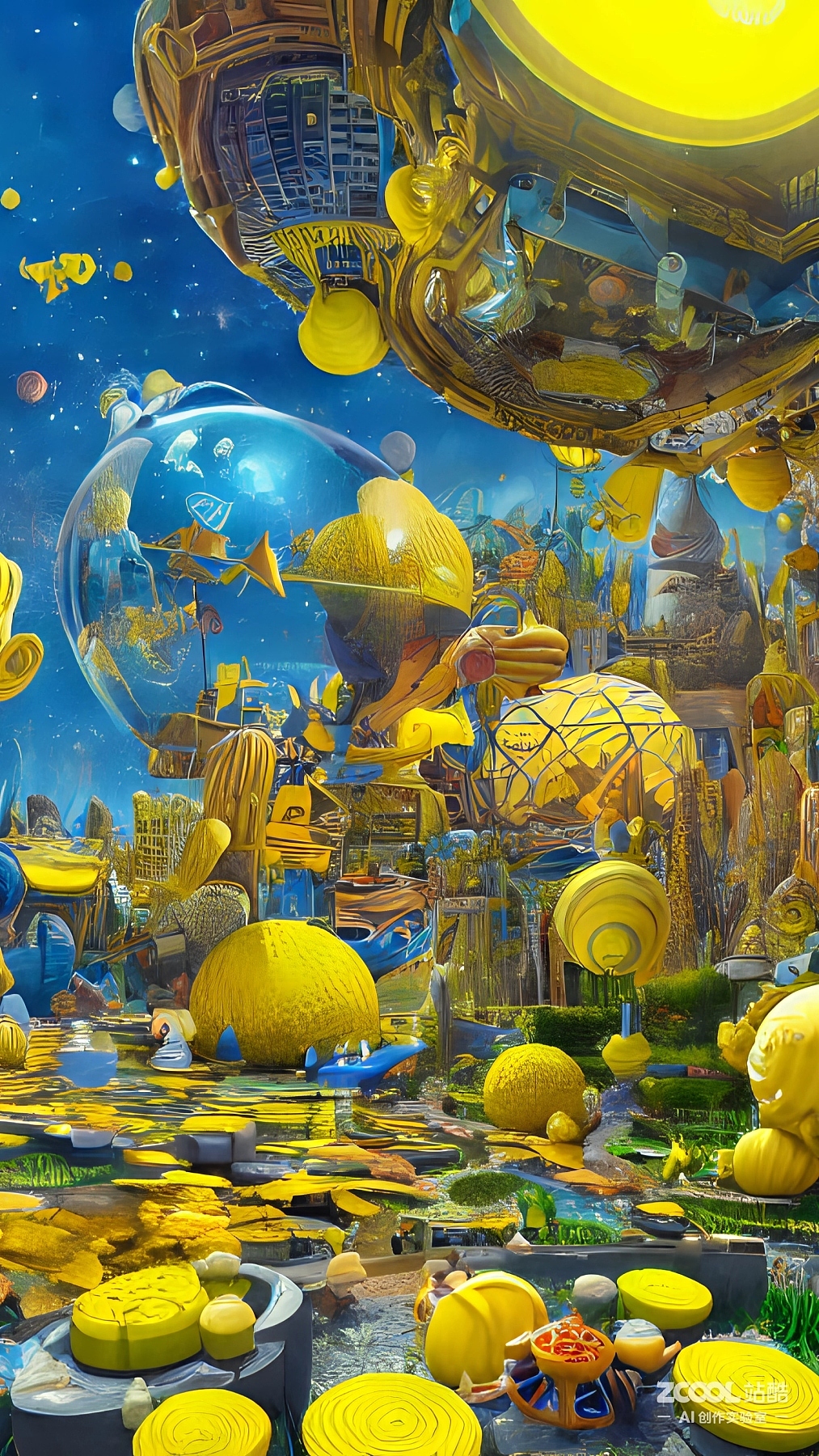 #AI创作实验室#【黄海绵的科技城】【高清版】