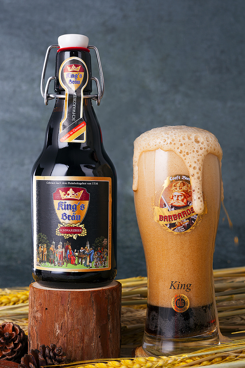 德国国王啤酒-进口啤酒摄影-酒类电商设计