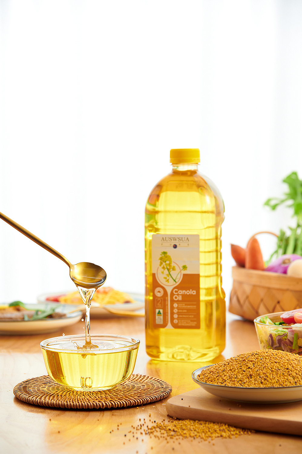 原装进口低芥酸菜籽油食用油拍摄