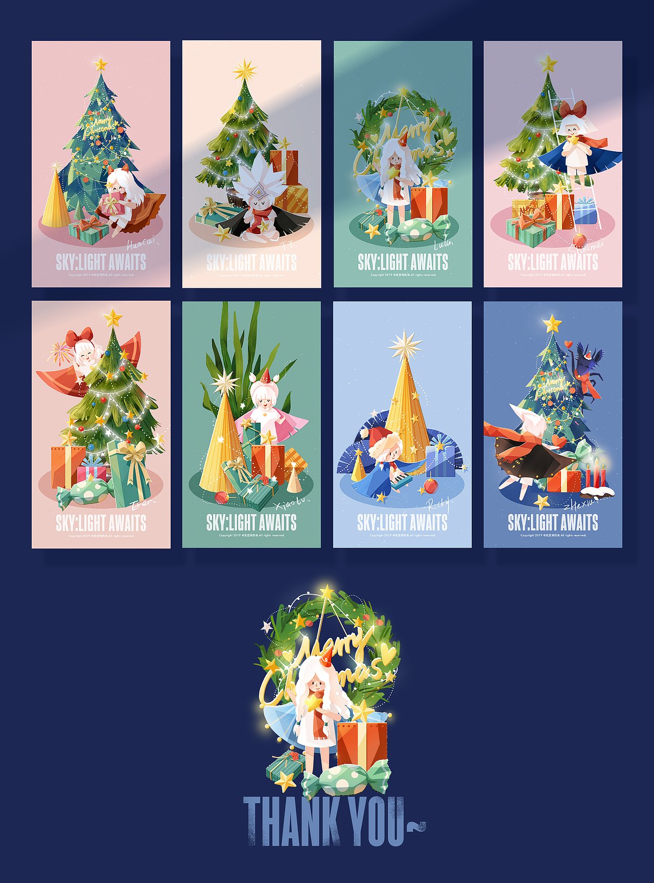 希望大家喜欢鸭~,2020 得继续努力画更多的画