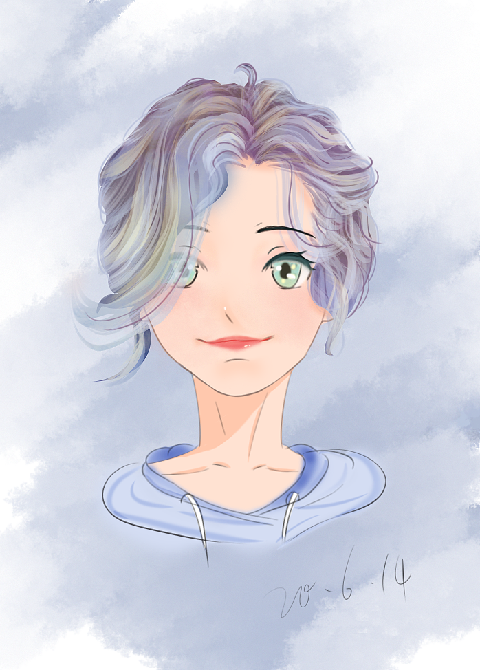 自画像（图ZMjEzNTM4MDQ0） - 创作习作 - 站酷设计师小洁子子原创素材 - 站酷ZCOOL