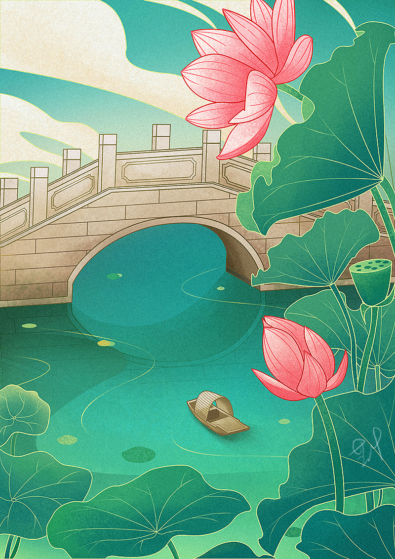 初夏|插画|创作习作|ly莲叶 - 原创作品 - 站酷 (zcool)