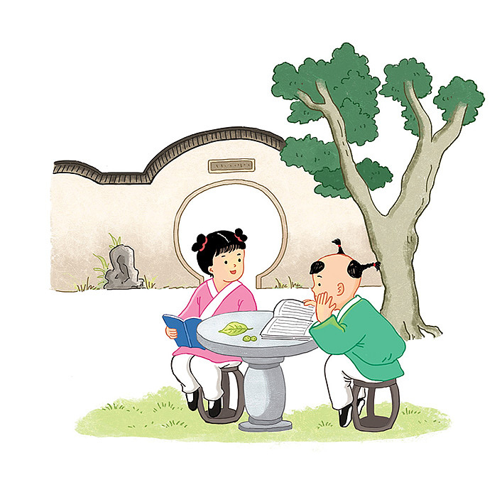 古代小孩嬉戏图