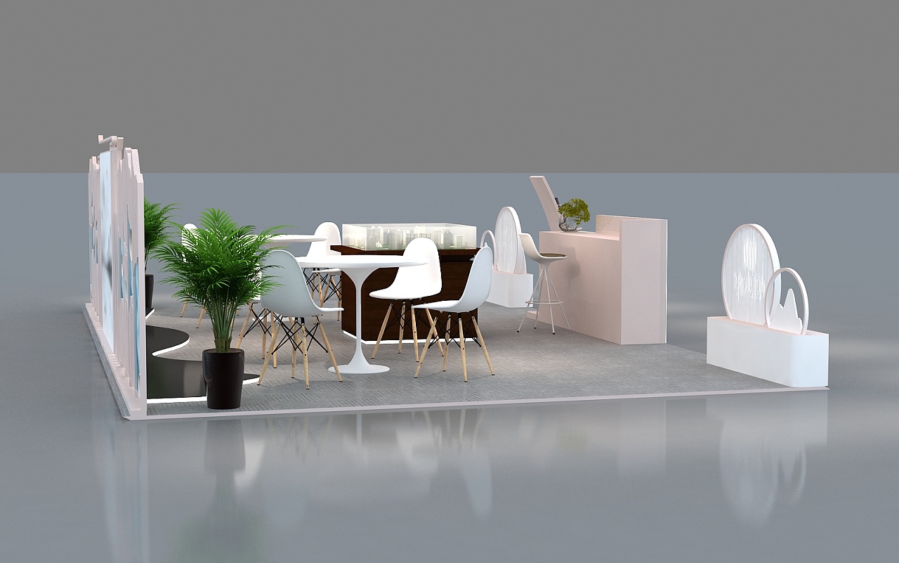 白兰春晓地产展位效果图