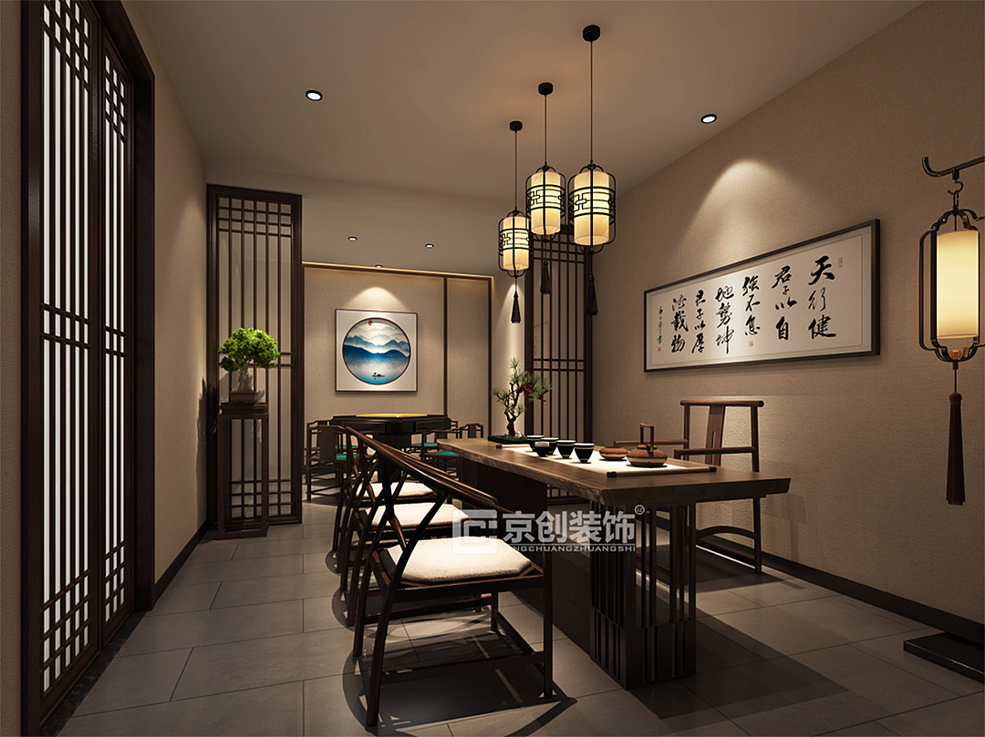 郑州新中式茶餐厅设计 | 京创装饰设计作品