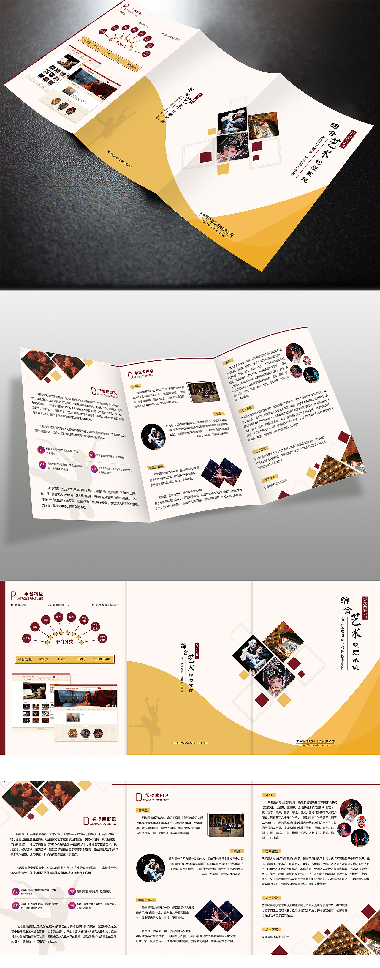 艺术视频系统三折页宣传（图ZMTU4MzAwNTYw） - 宣传物料 - 站酷设计师有一个姑娘v1原创素材 - 站酷ZCOOL
