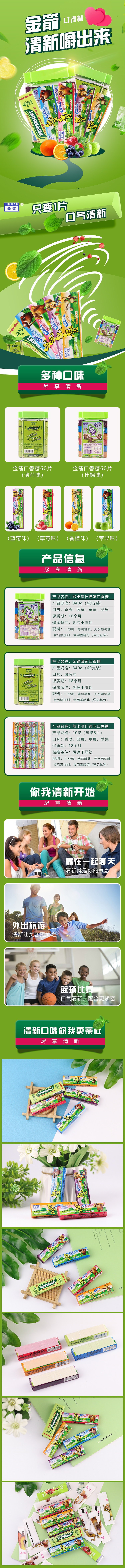 口香糖详情页制作