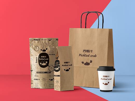 沙蟹汁包装设计（个人主页-ZNTUwODg5OTY=） - 包装 - 站酷设计师SnakeLannister原创素材 - 站酷ZCOOL