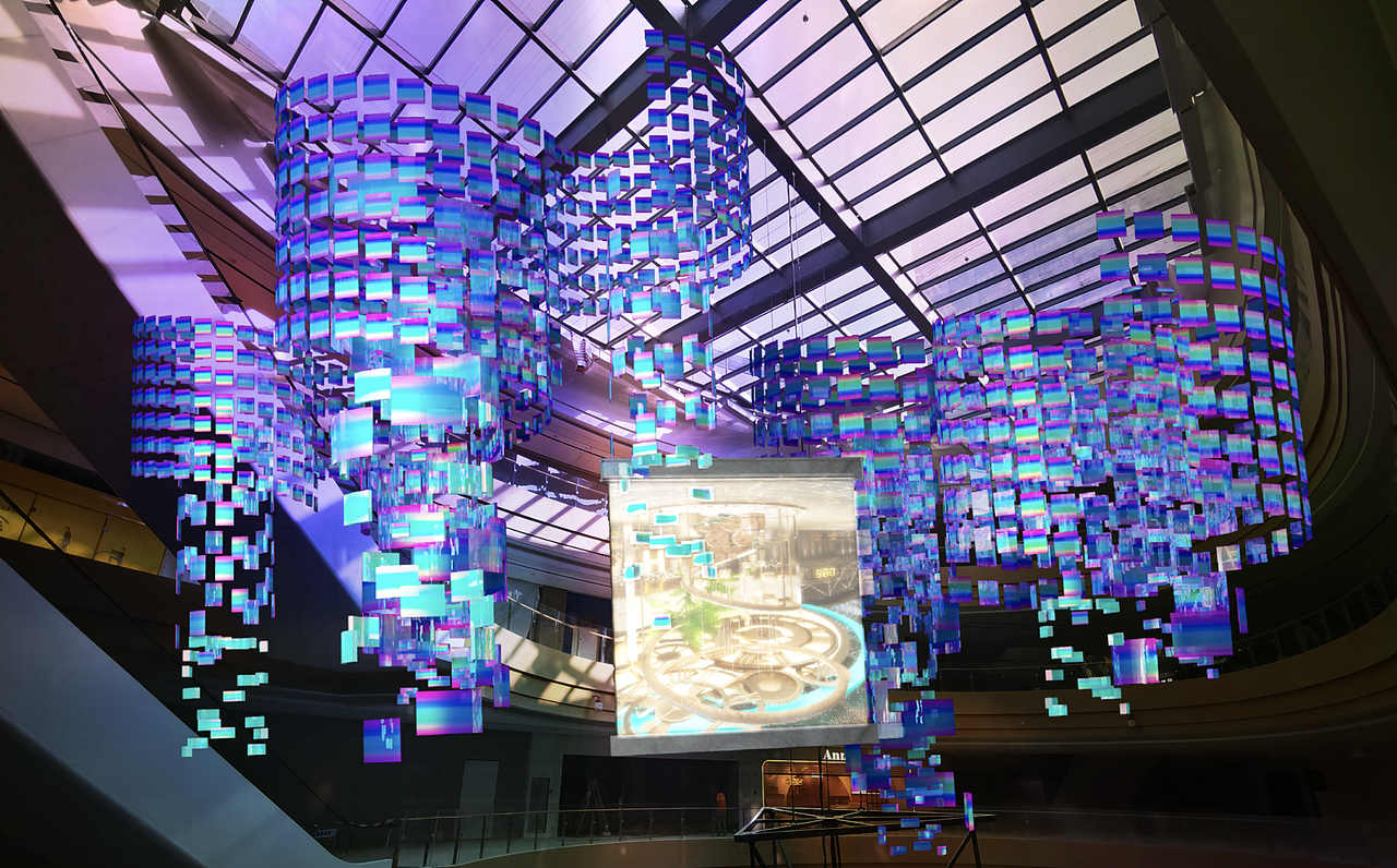 商场中庭圣诞节挂饰 商业室内装饰（图ZMTg1MDcyMjY4） - 家装设计 - 站酷设计师铭星灯光美陈工厂原创素材 - 站酷ZCOOL