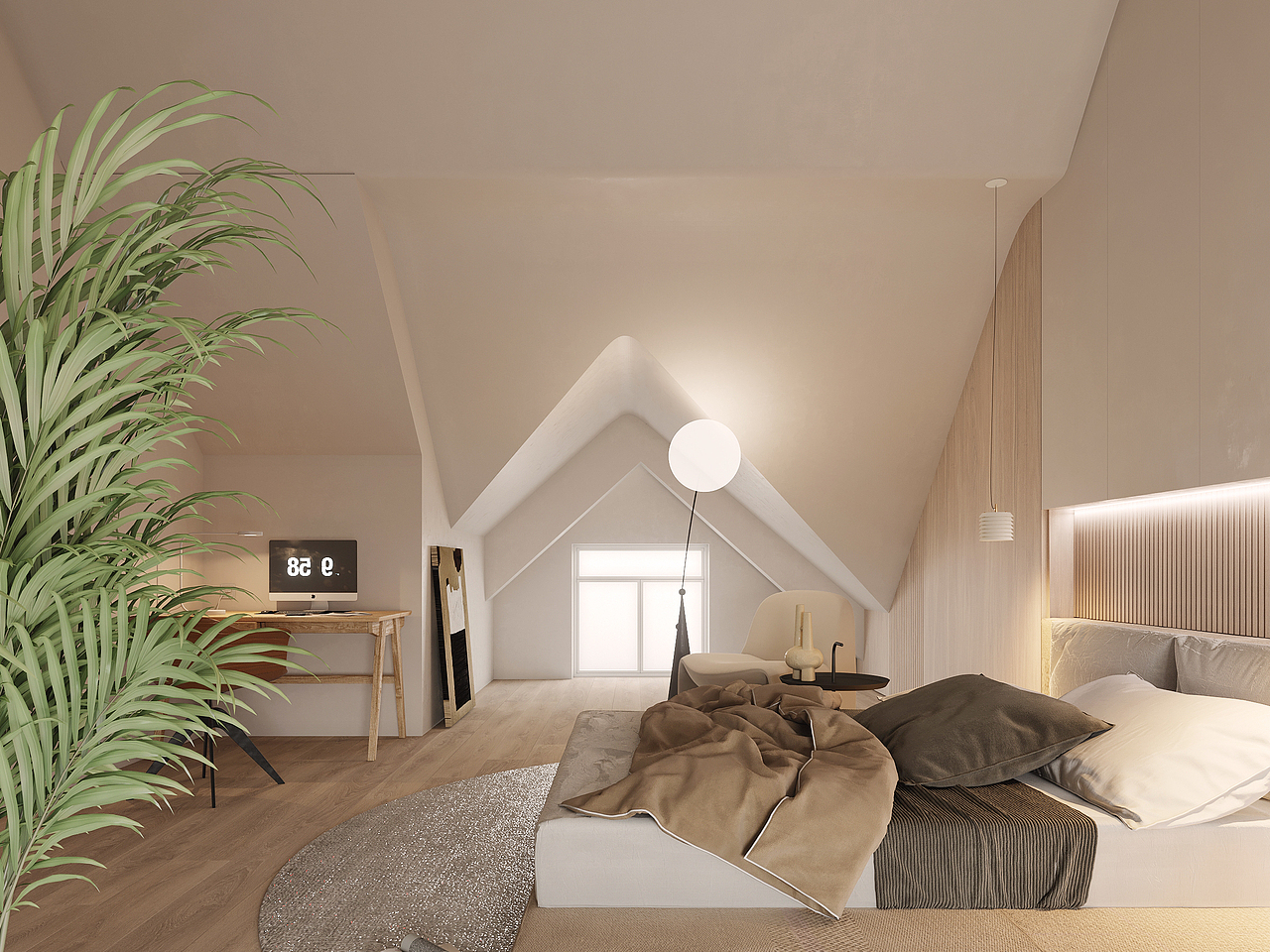 贵州兴义顶层阁楼设计+表现