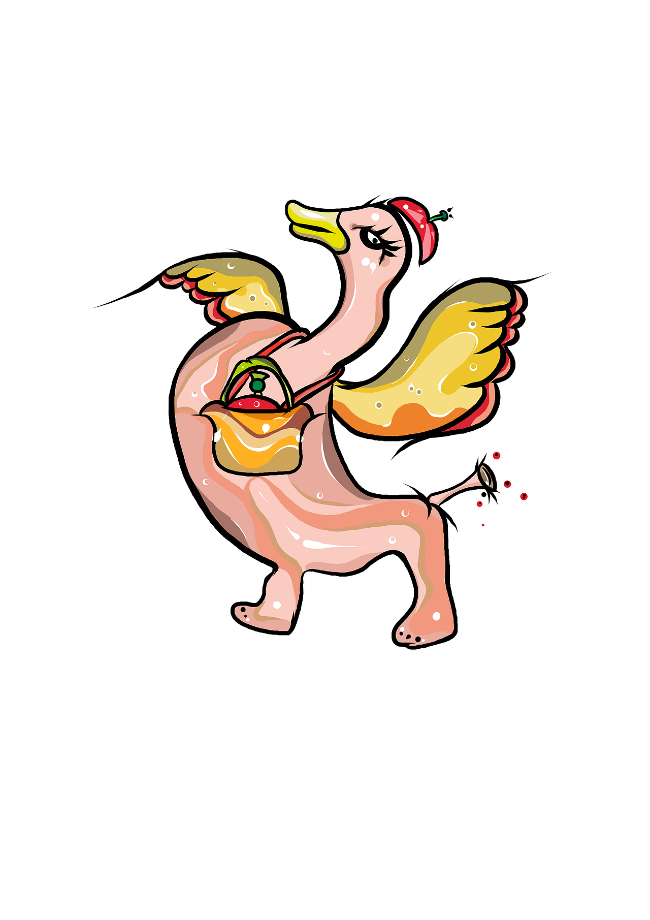 抓住胃的鴨（圖ZNDAxMDcxMzI=） - 品牌 - 站酷設(shè)計(jì)師楊一捋原創(chuàng)素材 - 站酷ZCOOL