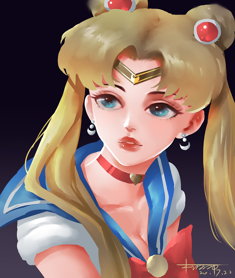 水手月亮|插画|游戏原画|zappia_原创作品-站酷zcool