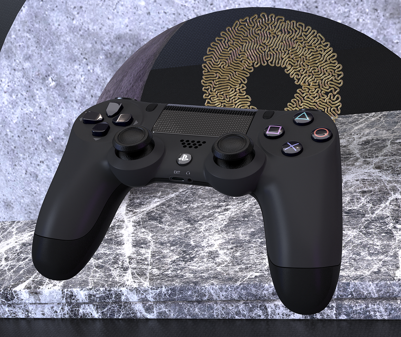 sony游戏手柄渲染（图ZMjAzODE1NDAw） - 电子产品 - 站酷设计师鱼子原作工作室原创素材 - 站酷ZCOOL