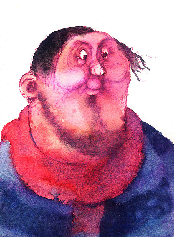 肥胖一族（一）（图ZMTM2MzQ2ODE2） - 新锐潮流插画 - 站酷设计师尹成伟的艺术故事原创素材 - 站酷ZCOOL