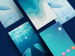 《海洋之聲》手機主題設計