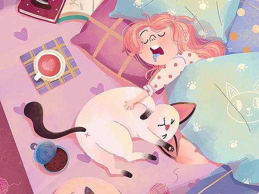 猫的天空之城第十届插画比赛“假如我是一只猫”