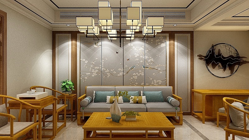 阆中部分小区效果图(中式、新中式、地中海)