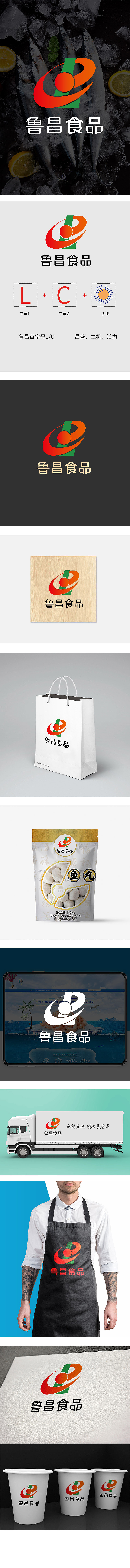 鲁昌冷冻食品速冻食品logo设计