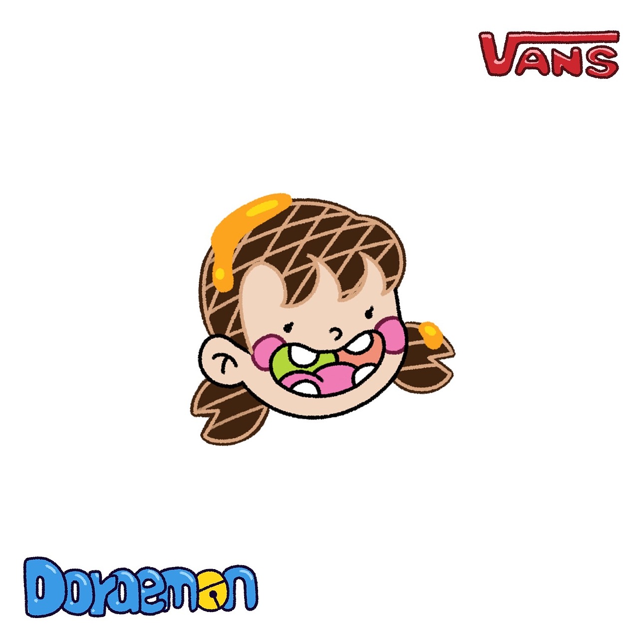 哆啦a梦 vans插画