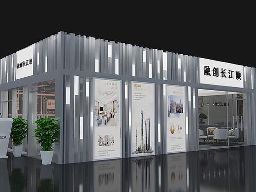 室外房地产展位 展厅设计 3D效果图