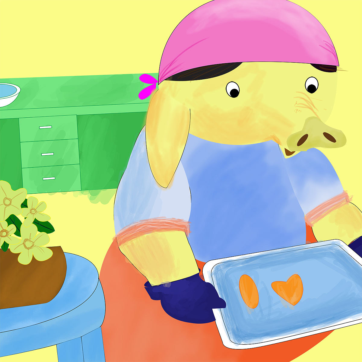 故事绘本猪妈妈做饼干