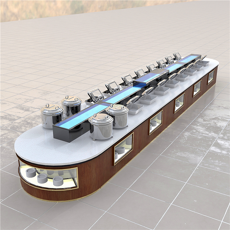 酒店折叠布菲车制作 布菲台模块定制设备