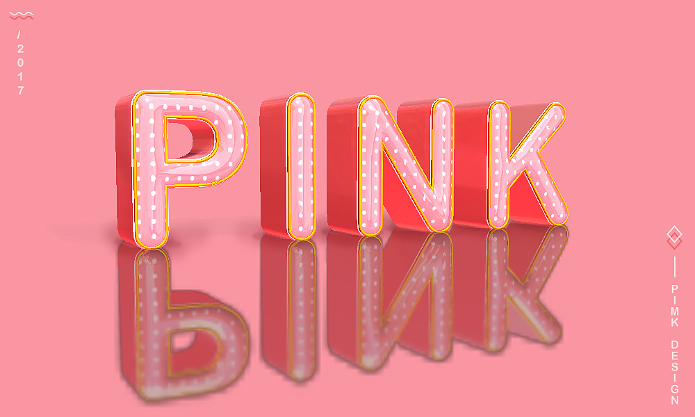 3d字体pink