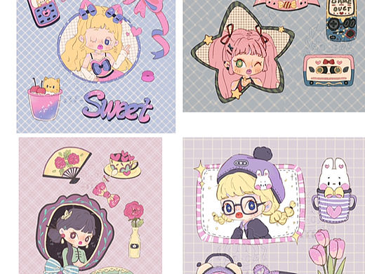 小元素整理了一下（个人主页-ZNjQ5Mjk3MzI=） - 商业插画 - 站酷设计师_吴熹熹_原创素材 - 站酷ZCOOL