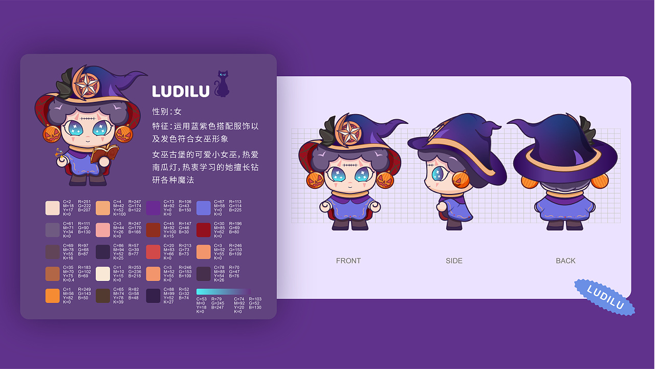 盲盒ip设计 万圣小女巫