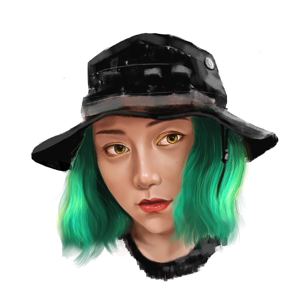 写实风格头像手绘