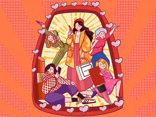 38女神节（个人主页-ZNDI4NzA4MjA=） - 创作习作 - 站酷设计师三水吉原创素材 - 站酷ZCOOL