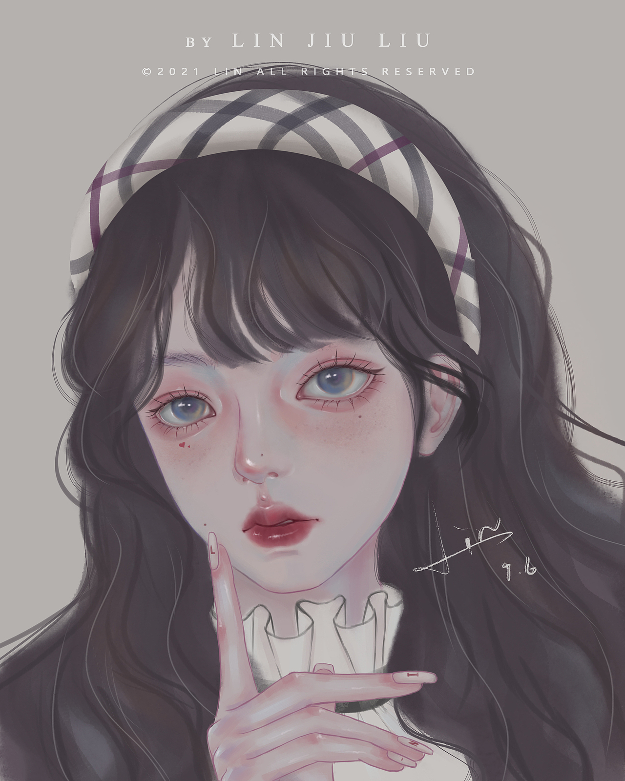 2021年少女人像插画合集（图ZMjc1NzcyMjA0） - 创作习作 - 站酷设计师久六原创素材 - 站酷ZCOOL