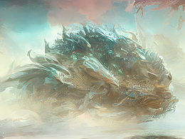 #站酷梦笔#成都 海洋 星空，插画，史诗，幻想，错综复