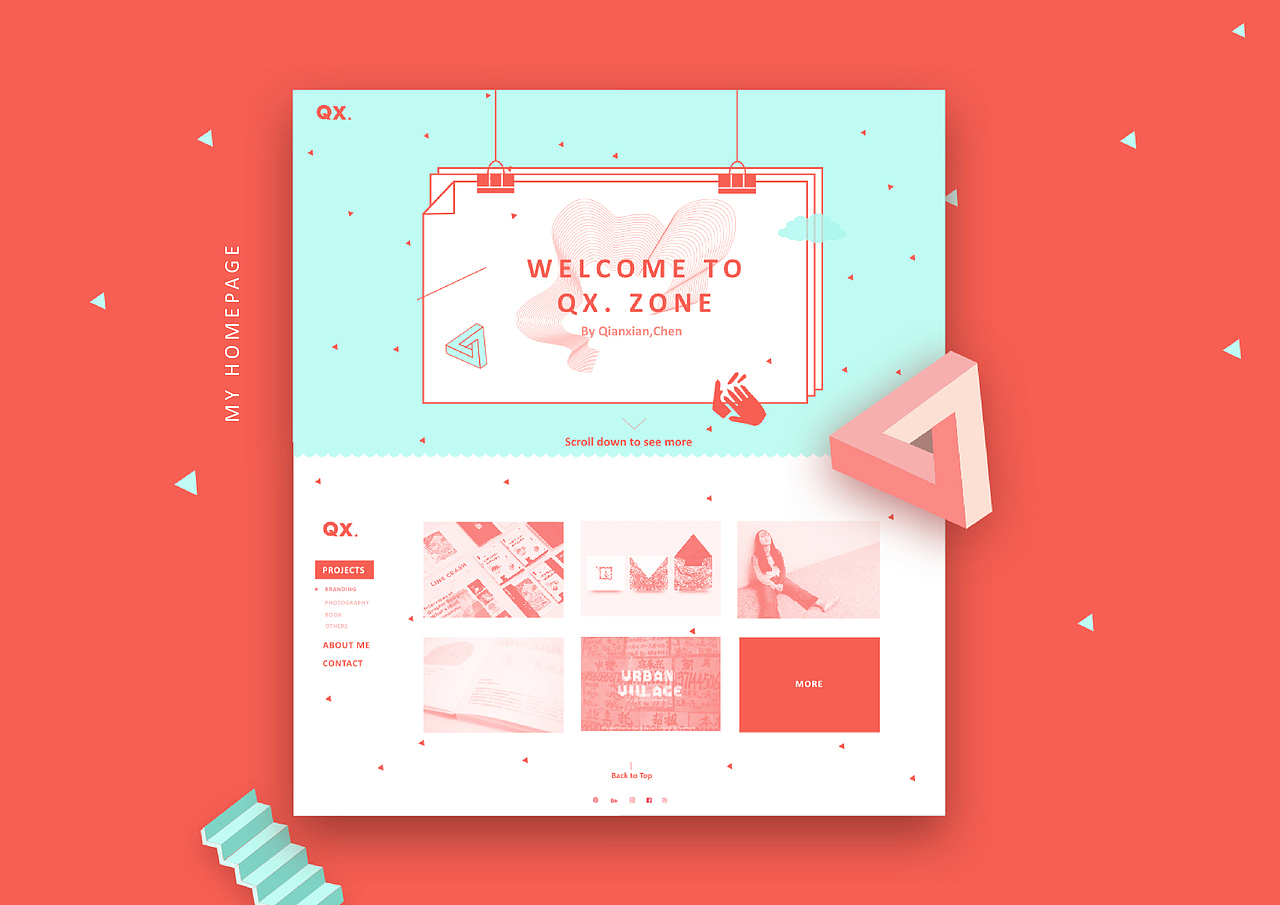Portfolio网页设计（图ZODgyMDkzNjA=） - 个人网站 - 站酷设计师Catrina卡吹那原创素材 - 站酷ZCOOL
